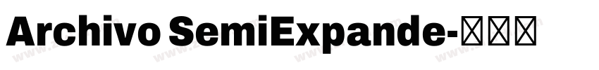 Archivo SemiExpande字体转换